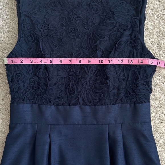 Tahari ASL Sleeveless Sheath Cocktail Dress Navy Blue 6 NWT Feminine Cocktail - Picture 15 of 15